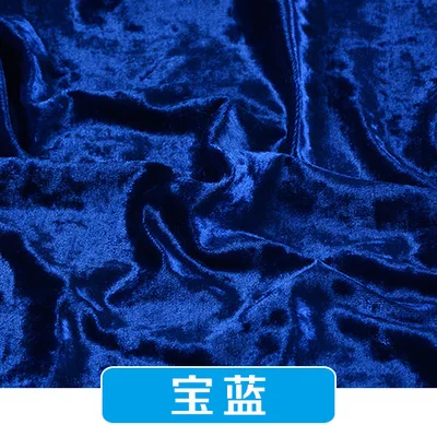 18 royal blue Высокое качество эластичные золотые бриллианты Вельветовая ткань ледяная бархатная ткань - Цвет: 18 royal blue