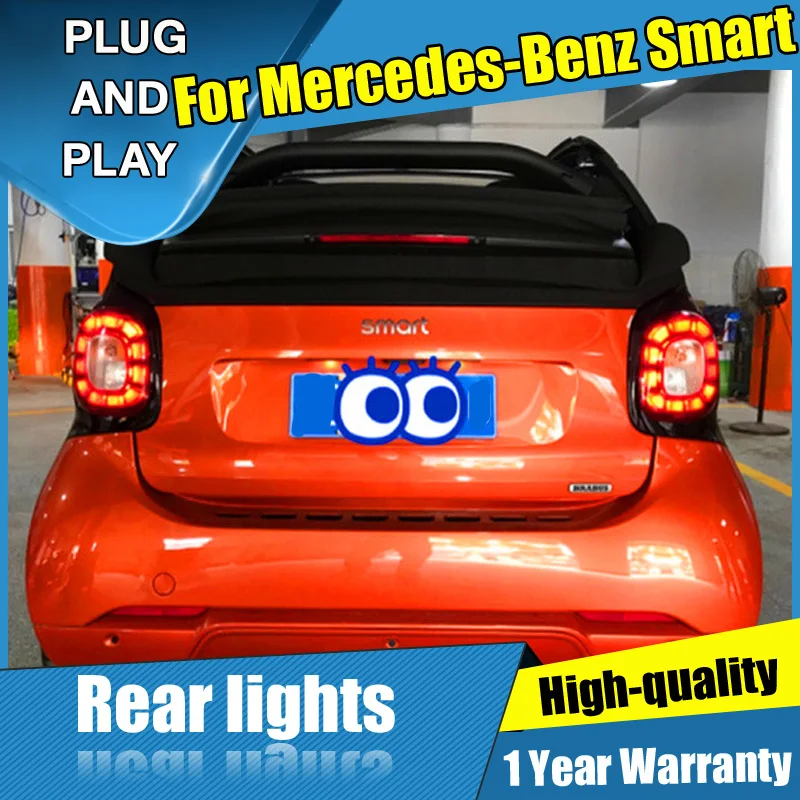 4PCS Car Styling for Benz Smart Taillights 2016-2019 LED Tail Lamp+Turn Signal+Brake+Reverse light | Автомобили и мотоциклы