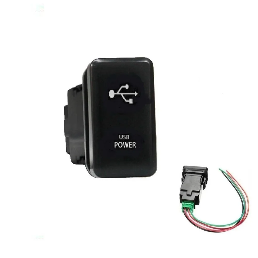 12V 24v кнопка переключения USB мощный символ автомобиля Большой кнопочный