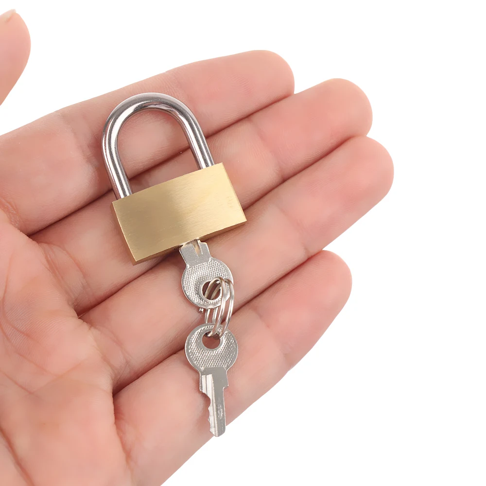 Маленький медный замок с 3 ключами чехол для багажа навесной мини товары дома и