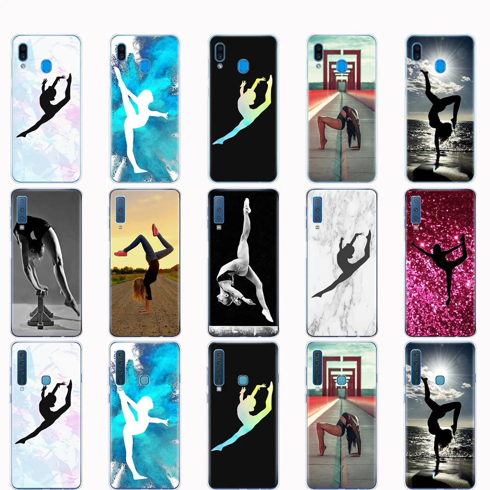 Чехол для Samsung A50 чехол Galaxy A60 A10 A30 A40 A70 A 50 2019 A9 A7 2018 гимнастический силуэт |