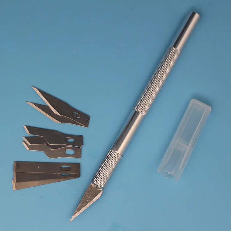 

New Non-Slip Metal 9 Blades Wood Carving Tools Fruit Food Craft Sculpture Engraving Utility Knife For Stationery Art Supplies