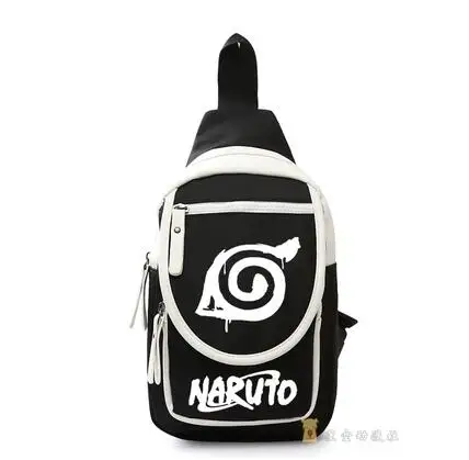 1 Японская мультяшная Наруто сумка на одно плечо Наклонная Сумка на плечо Uzumaki NARUTO Uchiha Sasuke нагрудная сумка - Цвет: 1