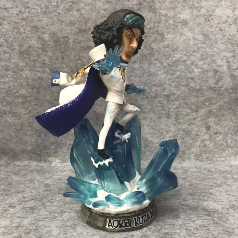 Один кусок Kuzan GK ледяной эффект Aokiji Kohza военно морской флот Luffy Robin 18 см ПВХ фигурка