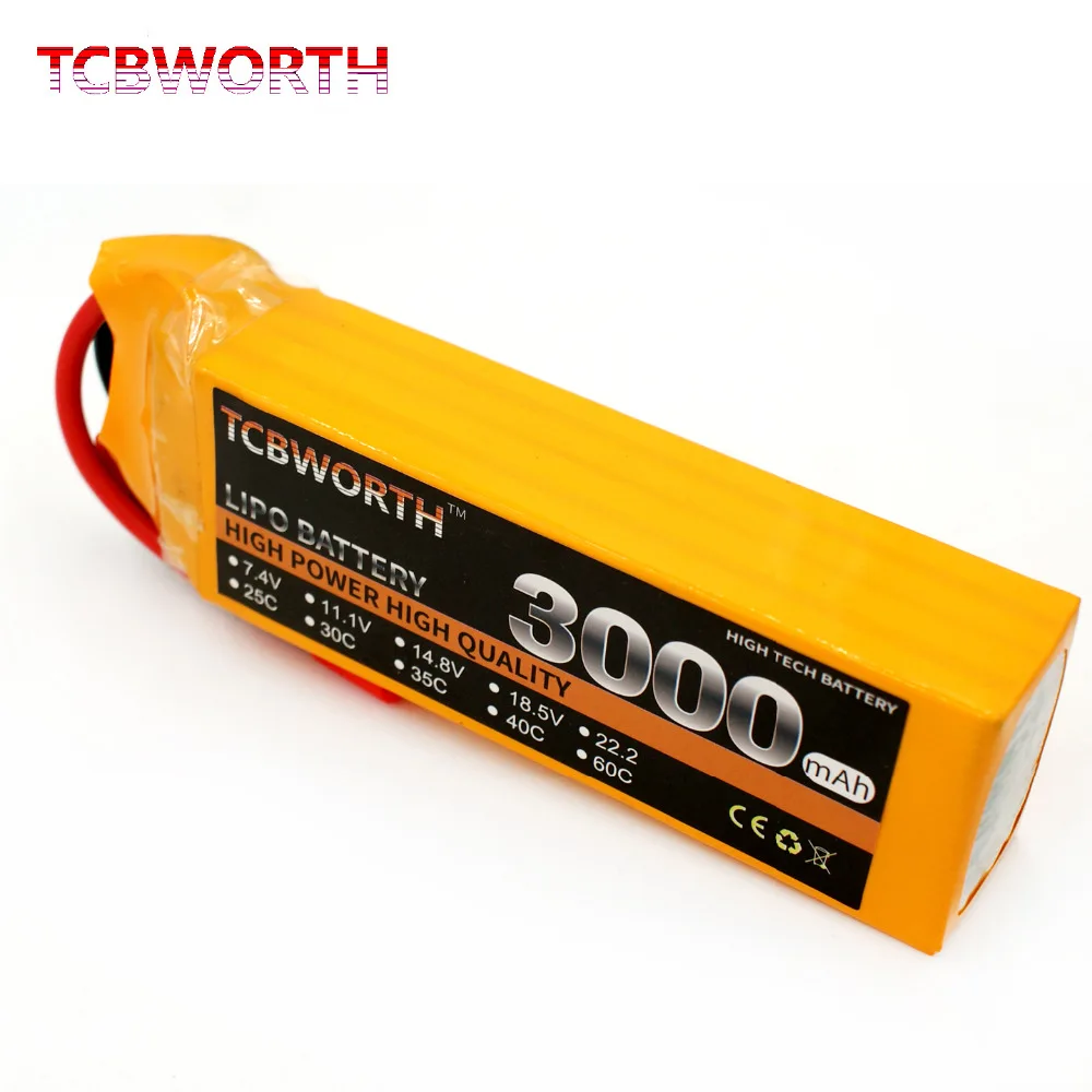TCBWORTH летательный аппарат на радиоуправлении LiPo аккумулятор 4S 14 8 в 3000 мАч 30C для