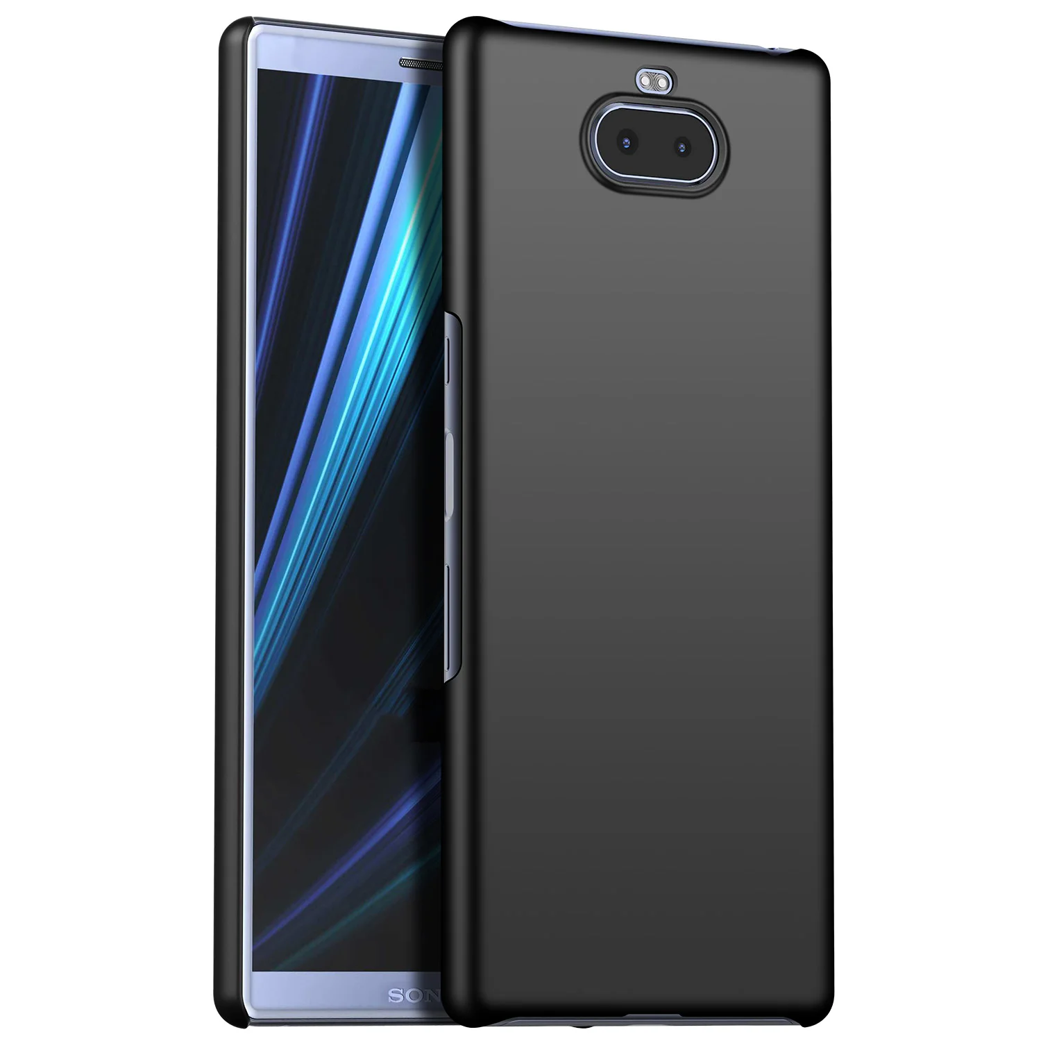 Smooth black Чехол для sony Xperia 10 Plus, роскошный Высококачественный жесткий Тонкий чехол из поликарбоната, матовый защитный чехол на заднюю панель s для sony Xperia 1 Xperia10 - Цвет: Smooth black