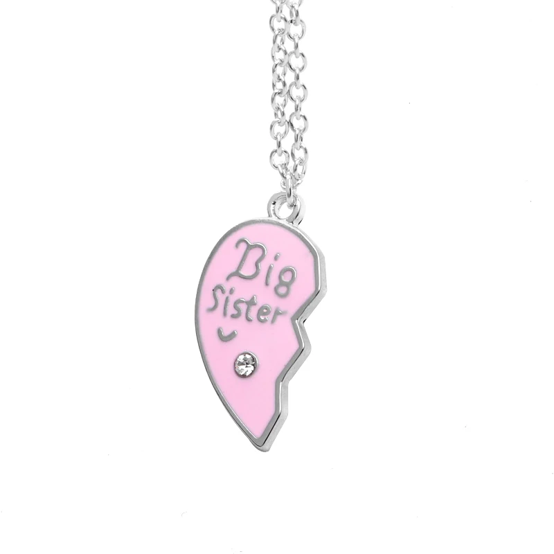 Бис сестра маленькая ожерелье набор для девочек разбитое сердце в форме