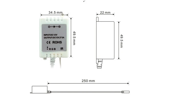 rgbw led controller DC12v ir remote 40 keys for diy SMD 5050 3528 Strip Light | Лампы и освещение