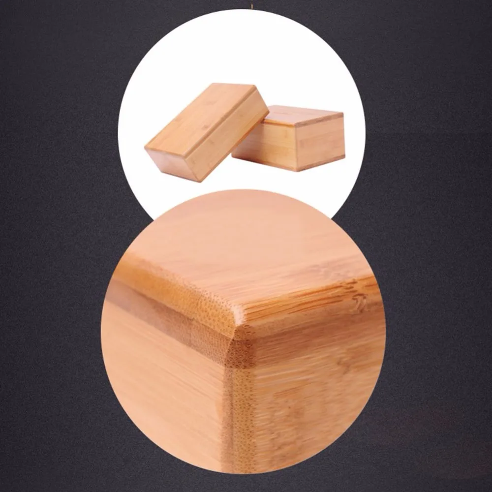 1 шт. новинка Натуральный Бамбуковый блок для йоги высокой плотности кирпичи дома