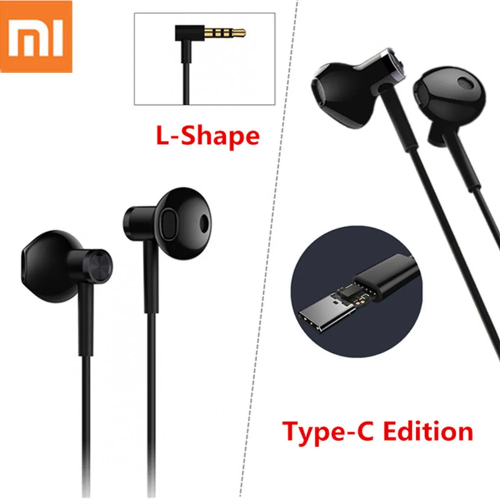 В наличии Xiaomi гибридных DC половина наушники вкладыши Тип usb C/L Форма двойной