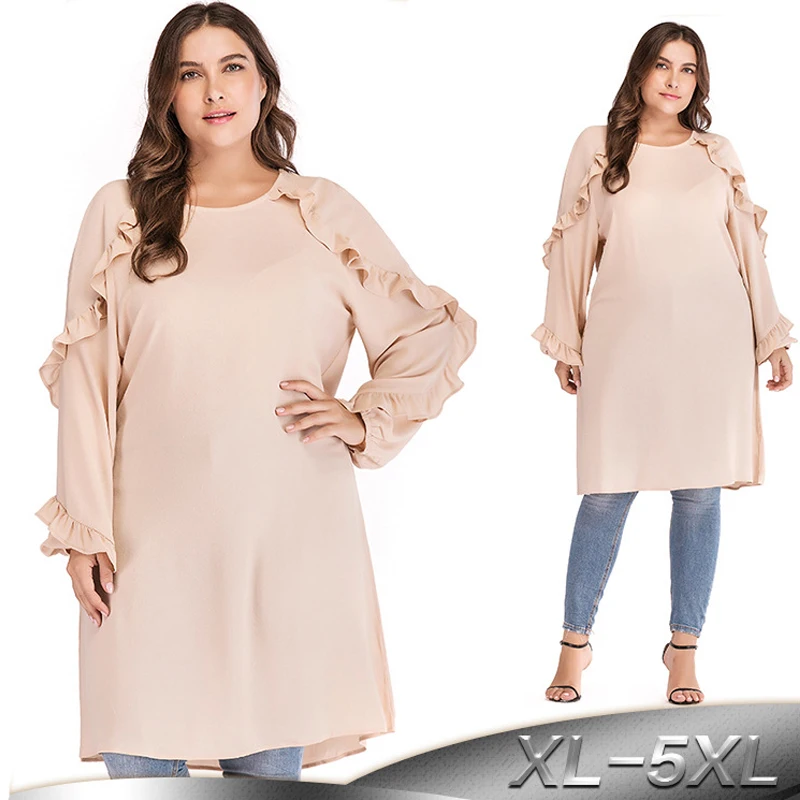 Размера плюс 5XL арабский Исламской мусульманское мусульманских женщин модная