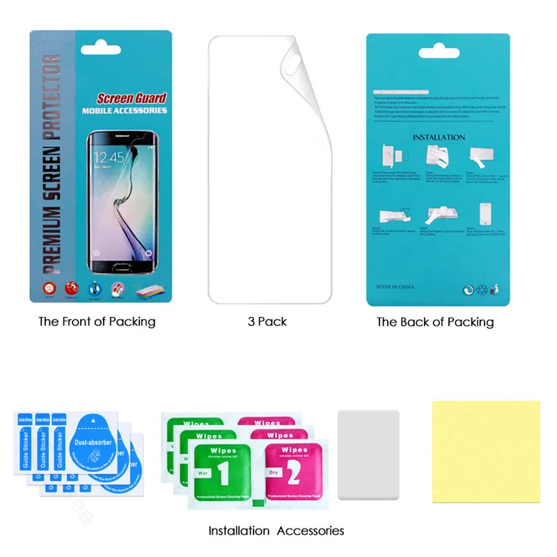 Qosea ( 3 шт.) для Samsung Galaxy S10 Plus защита экрана Ультрапрозрачная Передняя пленка Lite E