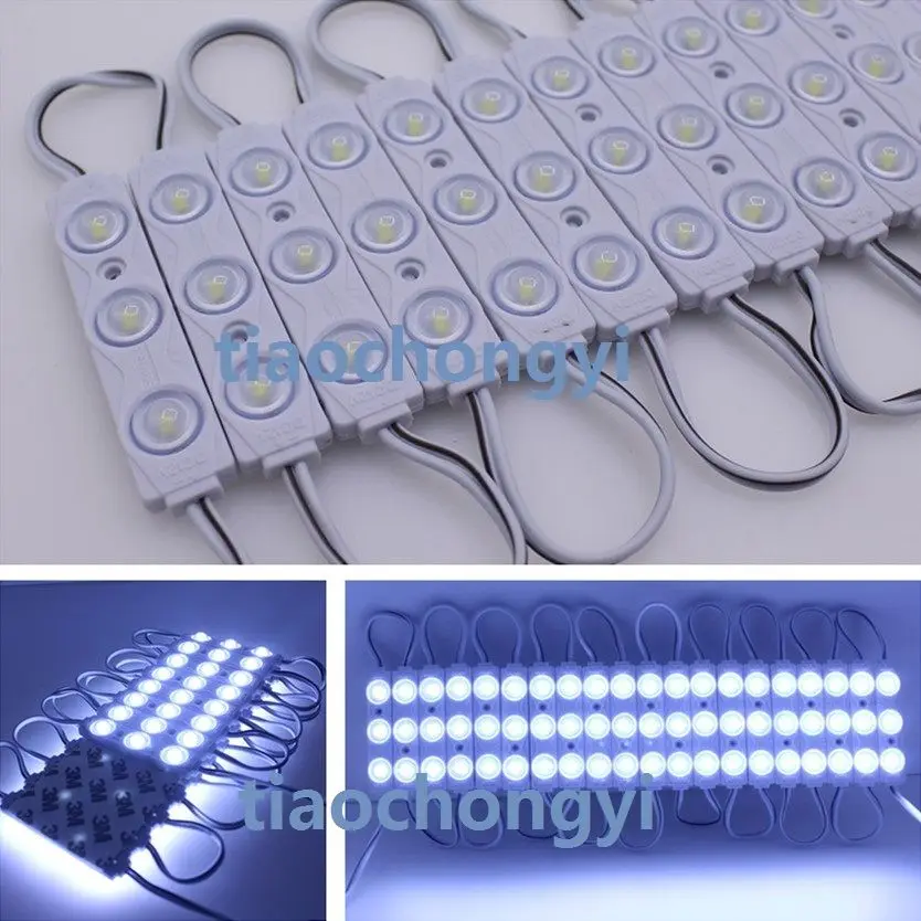 

1.5W 2835 Cool White 160 degrees LED Module SMD 3 LEDS Light Waterproof 12V