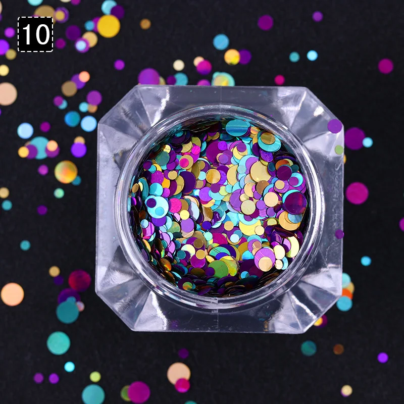 10 мл лимонная зернистая Шестигранная пудра с блестками для ногтей | Красота и