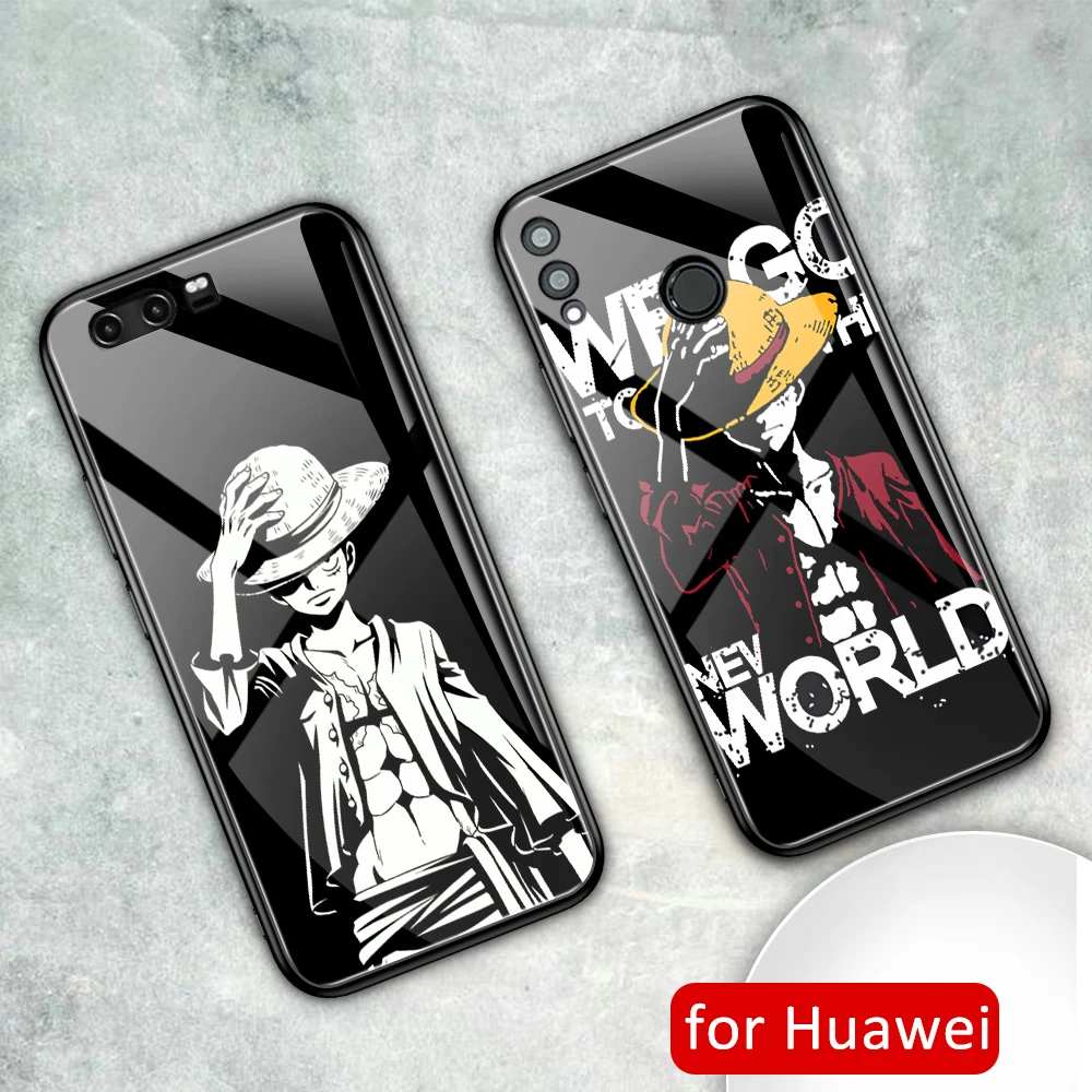 Чехол для Huawei honor play цельный стеклянный чехол накладка с аниме 8x max 9 10 20 20i v9 v10 v20 note