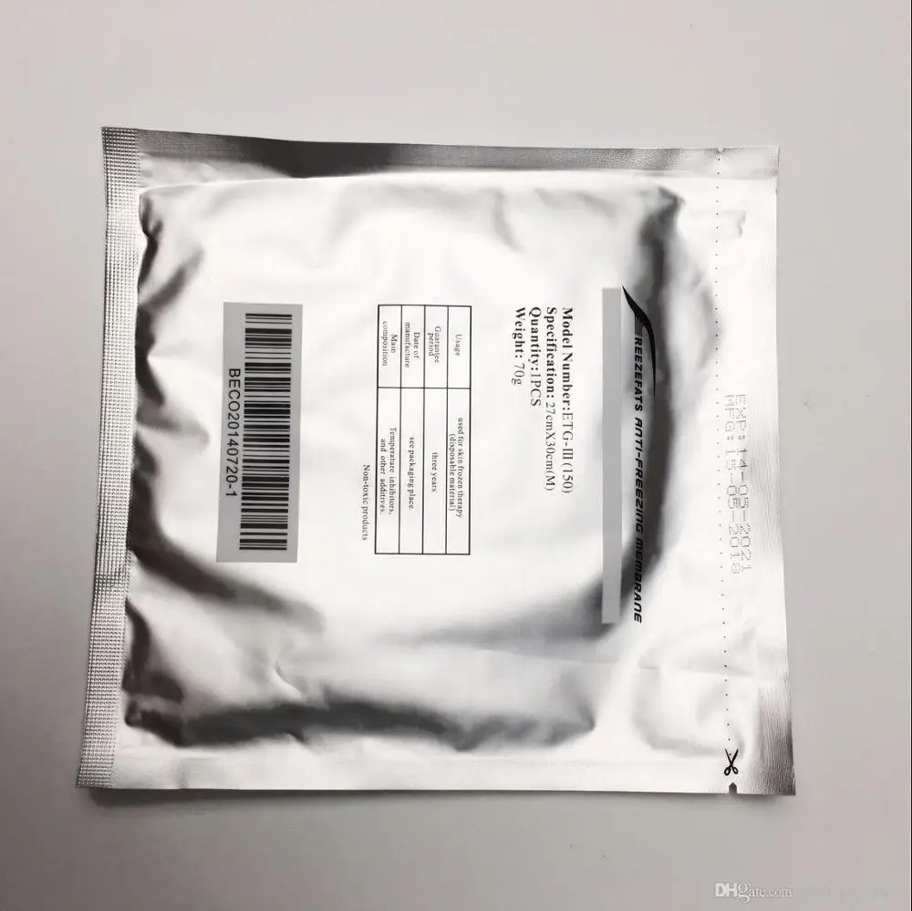Оптовая продажа 50 шт./пакет cryolipolysis мембраны антифриза для криотерапии