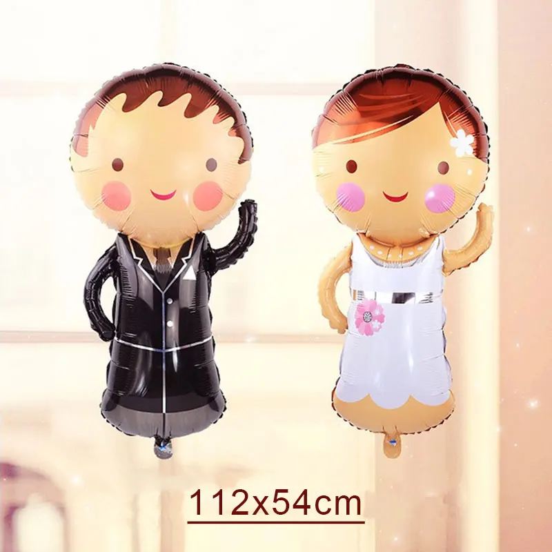 Большая Фольга для жениха невесты пары декор свадебной комнаты подарок на день