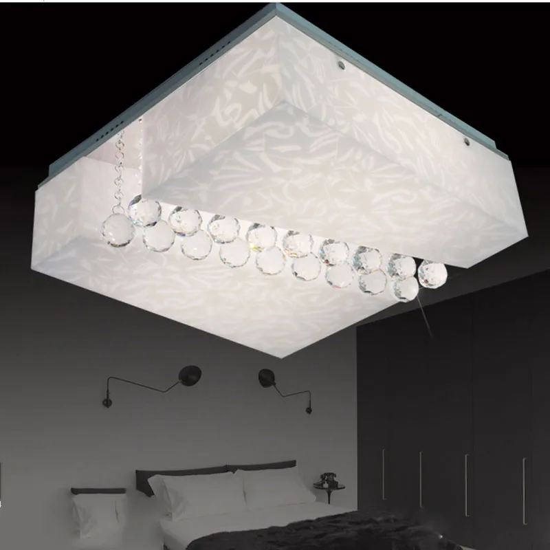 Современная светодиодная потолочная лампа современная хрустальная для гостиной