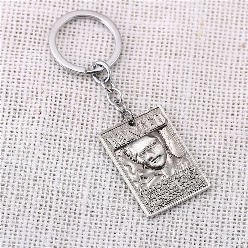 Цепочка для ключей мужчин и женщин металлический квадратный брелок с аниме