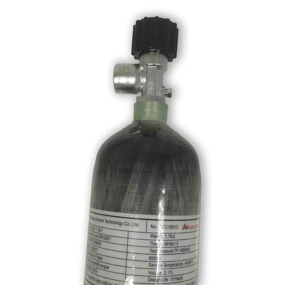 AC121710 Мини резервуар для подводного плавания л воздушный 4500psi 300 бар композитный