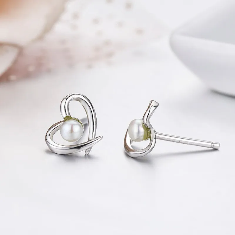 Женские и детские серьги гвоздики Orecchini Aros Aretes милые из стерлингового серебра 925
