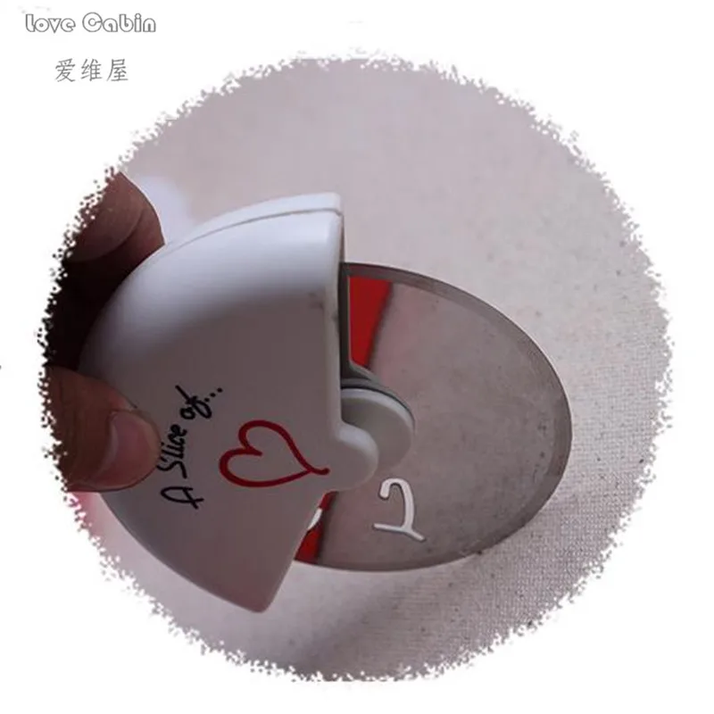 Резак для пиццы A Slice of Love из нержавеющей стали в миниатюрной коробке 10 шт./лот