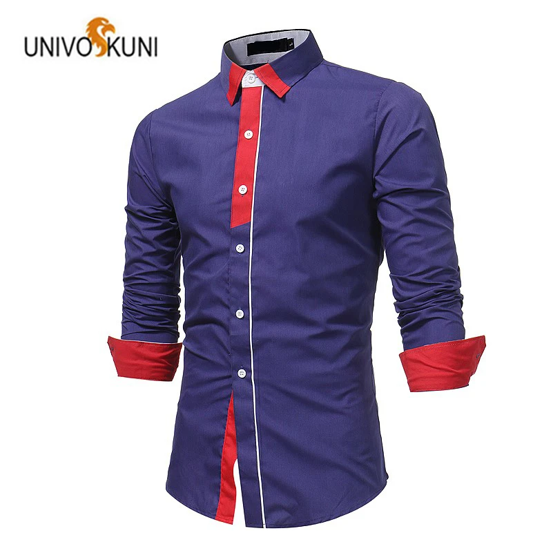 UNIVOS KUNI новая мода персональные хит цветные с длинным рукавом повседневные
