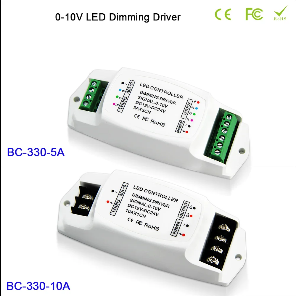 Фонарь управления яркостью 5A * 3CH 0 10V LED Driver CV PWM 10A/1CH 10v|Диммеры| |