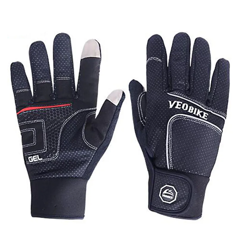 

Перчатки для велоспорта с гелевыми вставками и закрытыми пальцами