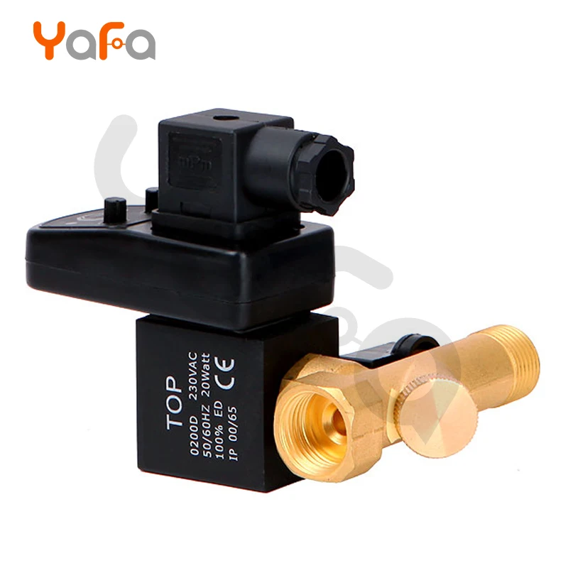 AC110V 220 V DC24V 1/2 &quotDN15 электронный сливной клапан с таймером водяной Соленоидный для