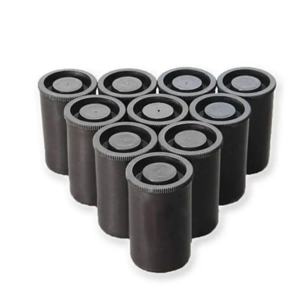 Black x 50pcs 50PCS X 33MM Plastic Empty Film Canister Camera Reel Container Storage Case Can for Accessories Art Beads Coin Pill Fishing Bait - Цвет: Black x 50pcs