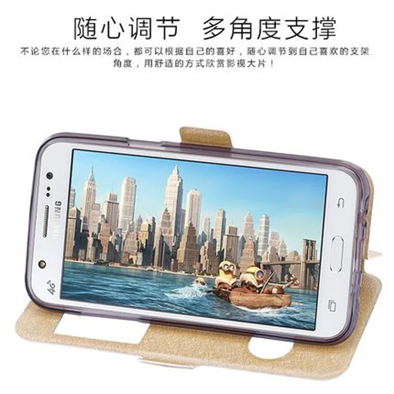 Кожаная подставка из ТПУ флип-чехол для samsung Galaxy j5 J500 J5008 SM-J500F чехол для телефона в виде ракушки чехол с окошком для samsung j5