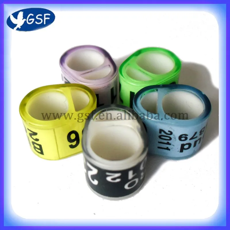 Easy to identify iComRing plastic pigeon ring with customized information draw in have many colors | Дом и сад