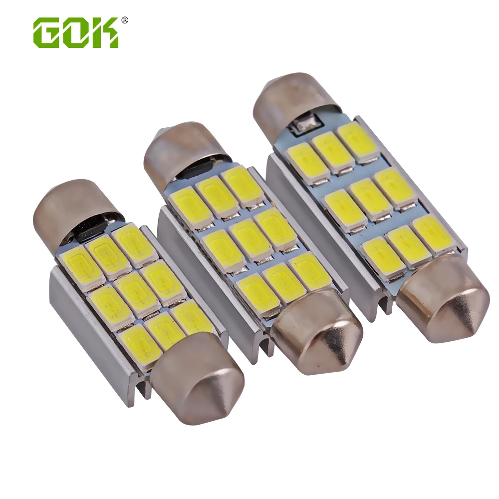 

4pcs/lot festoon 36mm 39m 42mm led 9SMD 5730 5630 LED Festoon Light C5W Bulb for Interior led Dome light Reading Lights