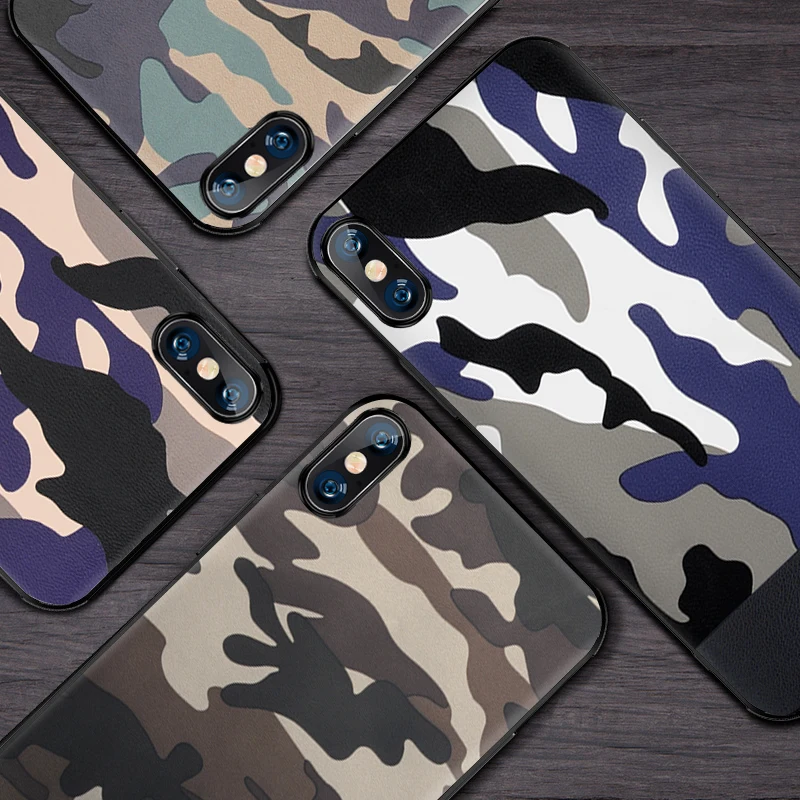 Чехол MOFi для iPhone XS чехол Max камуфляжный кожаный Apple XR с полным покрытием матовый |