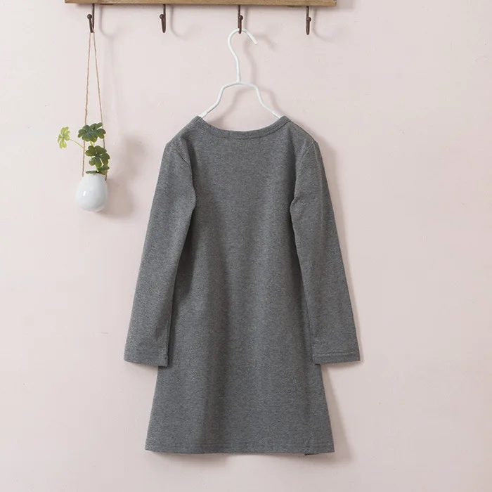 Children's Girl Shirt Dress Long Sleeve Animal Patterns Cotton Birthday Party Irregular Dresses Kids Clothing | Детская одежда и