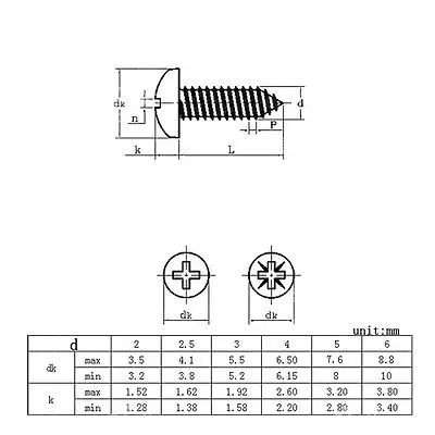 100 шт. M2 2 5/6/8/10 мм крестообразные винты с насадкой|self screw|drilling screwself drilling screw |