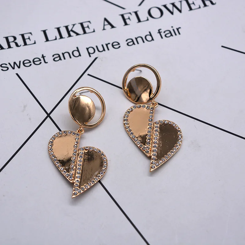 

Fashion simple love pendant earrings for women and girls