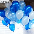 10 шт.лот, 1,5 г, голубые латексные воздушные шары, 21 цвет, надувные шары для свадебного украшения, воздушные шары для дня рождения