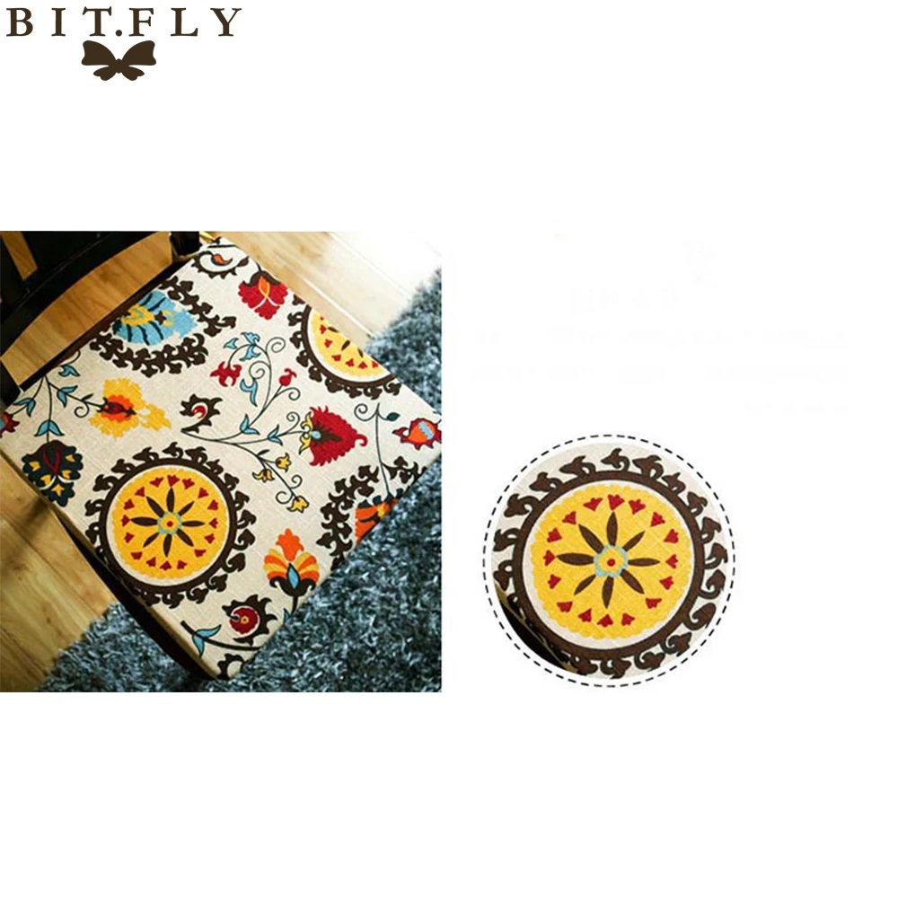 BITFLY квадратная скатерть с солнечным цветком из хлопка и льна прямоугольная