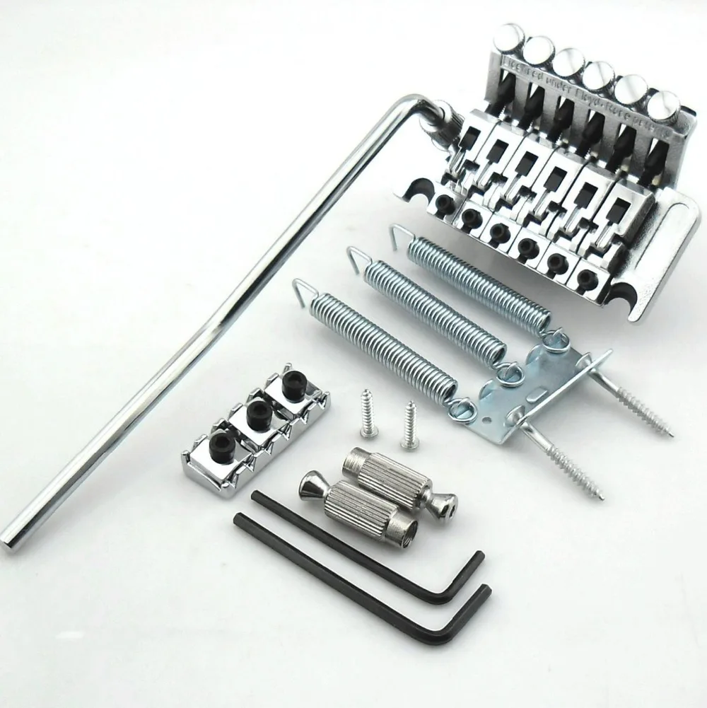 Новая система двойной блокировки хром Lic Tremolo Bridge|tremolo bridge|floyd rosetremolo system |