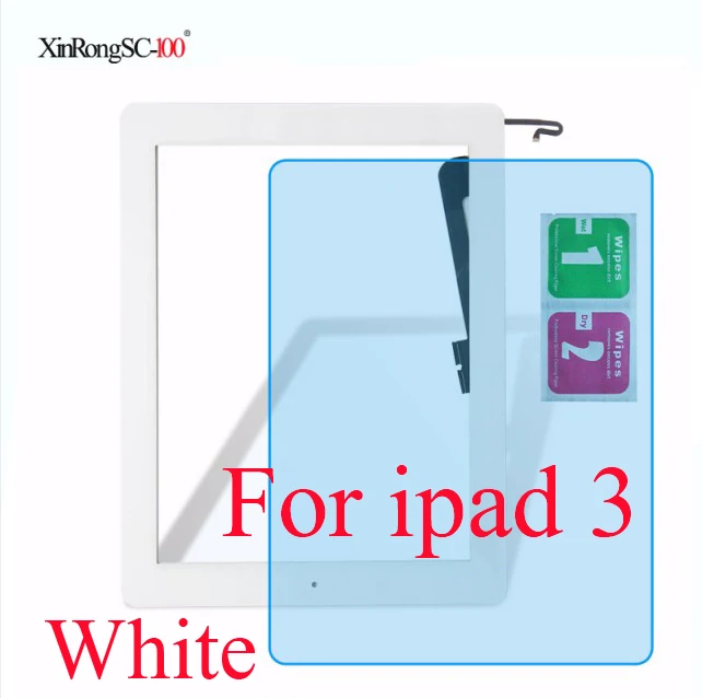 2 Для iPad 3 3rd 4 4th Gen A1458 A1459 A1460 A1416 A1430 A1403 9," ЖК Внешний сенсорный экран дигитайзер передняя стеклянная панель+ клавишная кнопка - Цвет: 2