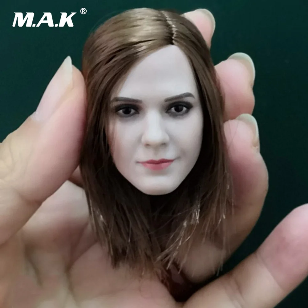 Коллекционная женская голова в масштабе 1/6 Эммы Ватсон Гермиона резная модель с