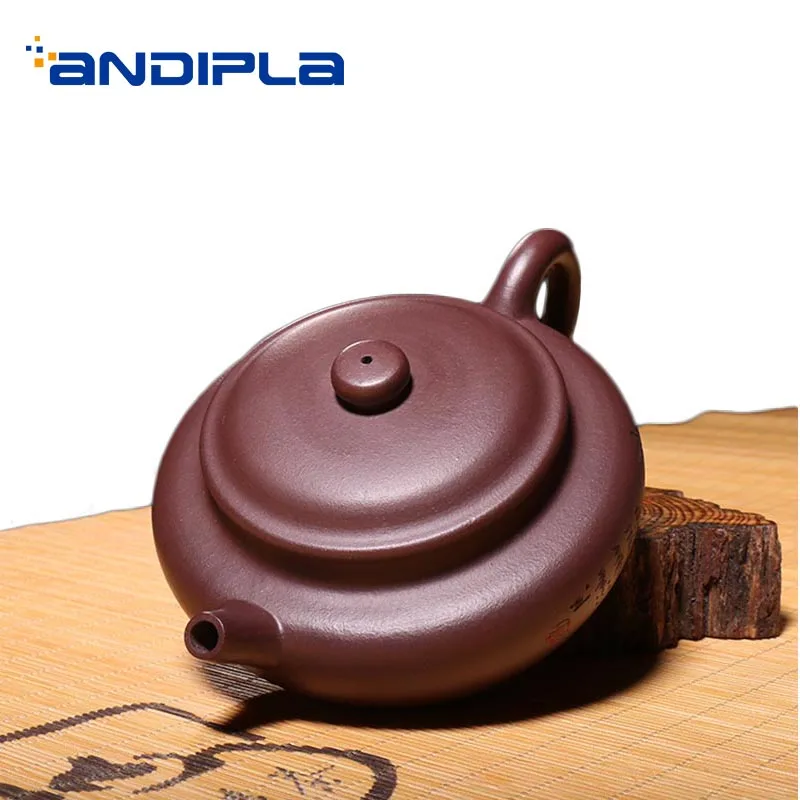 

270ml Authentic Yixing Purple Clay Teapot Household Teaware Raw Ore Health Zi Mud Fang Gu Pot Puer Tea Kettles Birthday Gifts