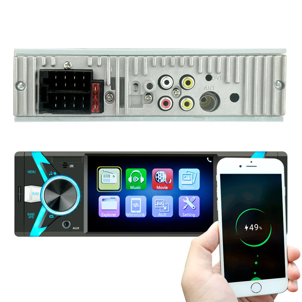 AOSHIKE 1 Din Автомобильный мультимедийный плеер 4 ''HD MP5 Bluetooth FM TFT AUX машины с