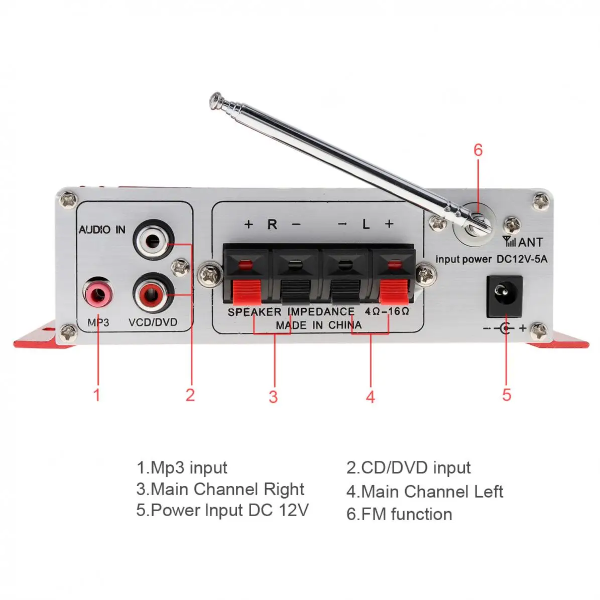 Цифровой аудиоплеер HY 502 2CH Hi Fi mp3 колонка автомобильный усилитель FM радио