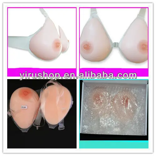 christmas gift !one pair 1400 g 40C realistic silicone breasts latex boobs wholesale free shipping!! crossdresser breas |