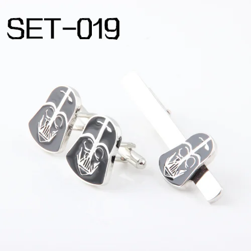 Novelty Interesting Tie Clips & Cufflinks  Can be mixed Free Shipping Set 019 Superhero Series