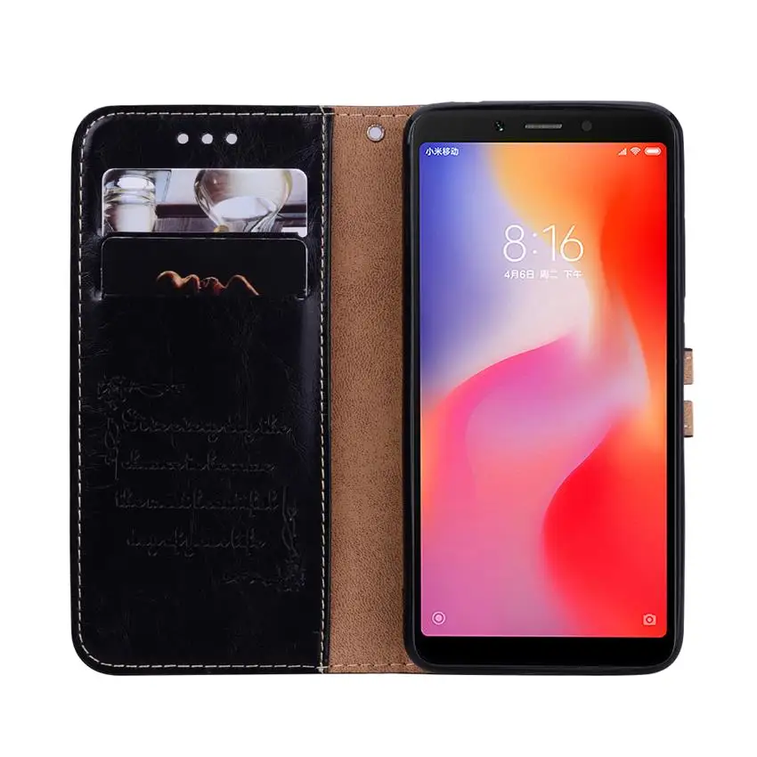 Чехол для Xiaomi Redmi 6A, чехол для Redmi 6, чехол для Redmi 6 PRO Couqe, Мягкая силиконовая задняя крышка, кожаный флип-чехол для Redmi 6 pro 6 A, чехол для телефона s
