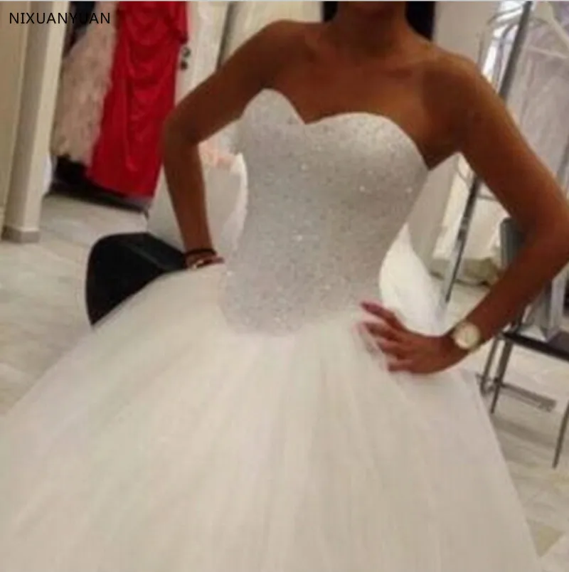 Горячая Распродажа 2021 свадебное платье Бисер Vestido De Noiva Обувь со шнуровкой сзади